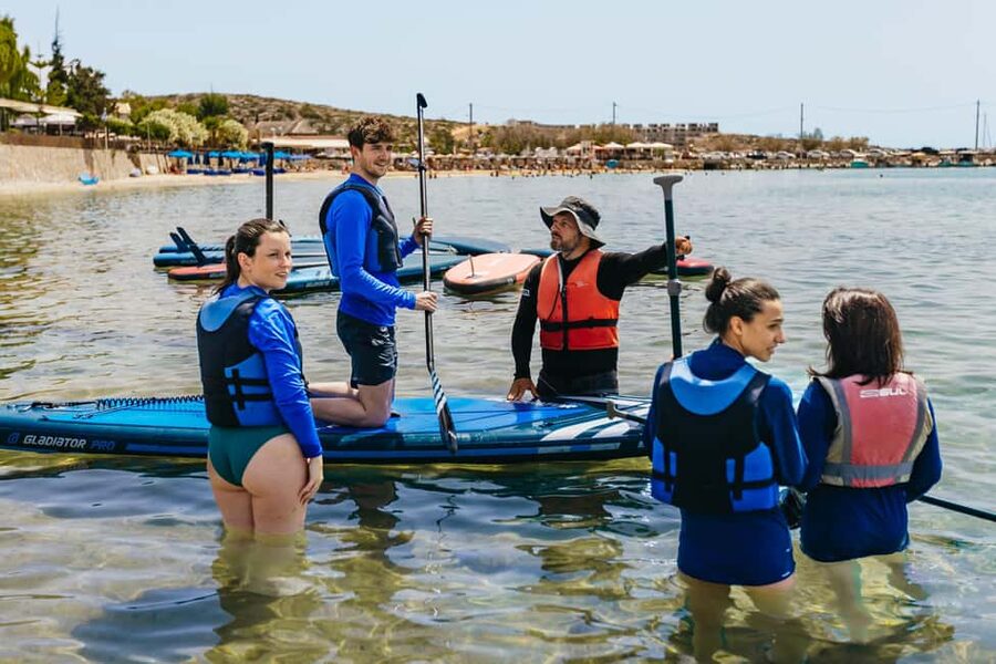 Chania: Stand-Up Paddleboard Small Group Tour - Pickup, equipment, and what is included
