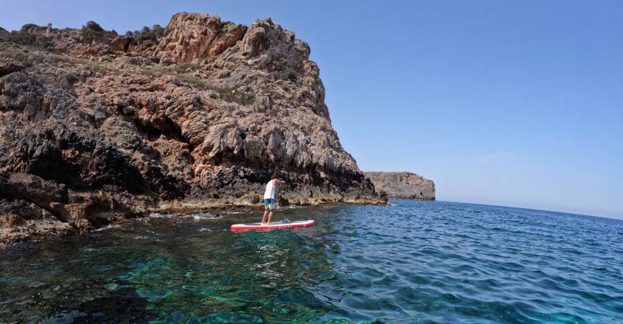 Chania: Stand-up Paddleboard Tour to Lazareta Island - Starting beside New Chora beach