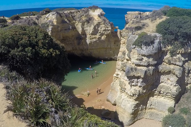 Cliffs & Caves Stand Up Paddle Adventure - Paddling beside the Algarve cliffs