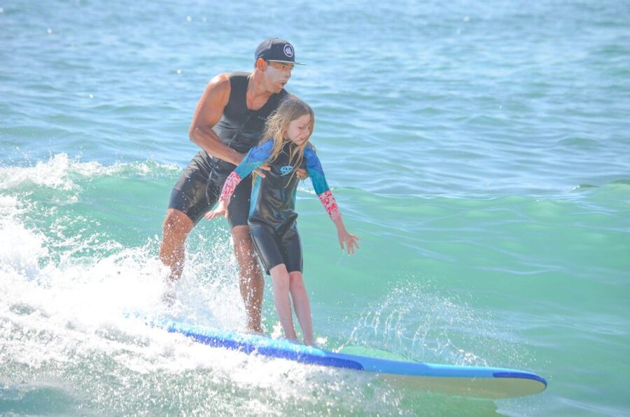 Cocoa Beach: Surfing Lessons & Board Rental - Moving toward unbroken waves