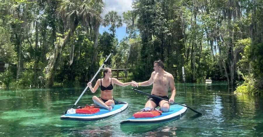 Crystal River: Paddle Board Rental - Following the waterways toward King’s Bay