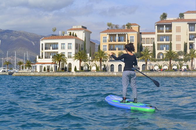 Cycle & SUP: A Complete Circumnavigation of Kotor Bay (new tour) - Cycling beside the bay toward Tivat