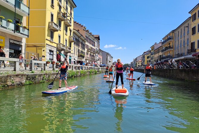 Discover Milan's Navigli by SUP: a wellness experience - A quiet herbal tea break on the SUP