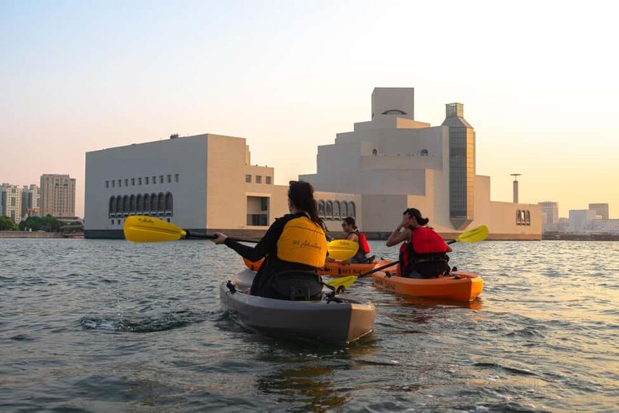 Doha: Kayaking or Paddleboarding at MIA Park - A calm contrast to Doha sightseeing