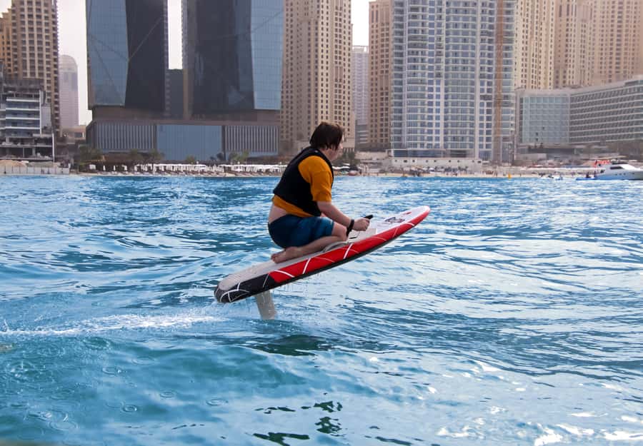 Dubai: Efoil or Electric Hydrofoil Surfboard Rental - The safety briefing matters more than the speed