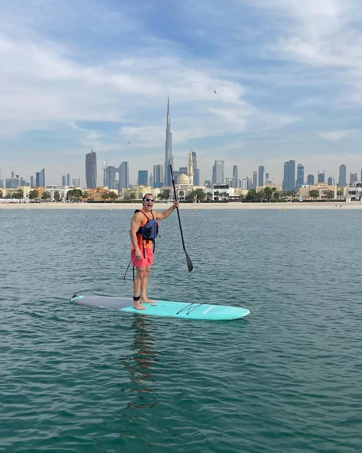 Dubai: Stand-Up Paddle Boarding with Burj Khalifa View - What makes the two-person group useful