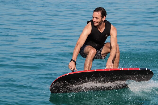EFoil and Hydrofoil Surfboard Activity in Dubai - From Dubai Harbor to the water near JBR