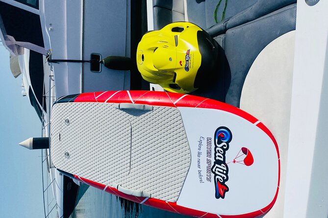 EFoil and Hydrofoil Surfboard Activity in Dubai - JBR and Bluewaters from the water