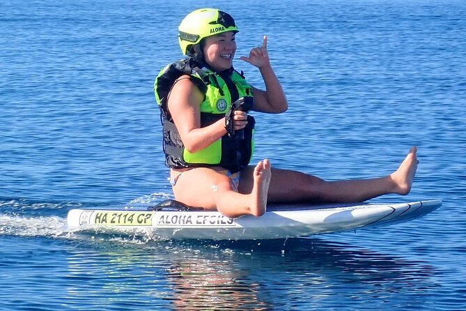 Electric Foilboard rides/lessons/sessions at Sugar Beach, Maui - What it feels like to get the board moving