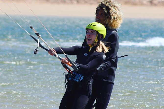 Exclusive Beginners’ Kitesurfing Adventure in Dakhla - Walking to the Water With One Hand
