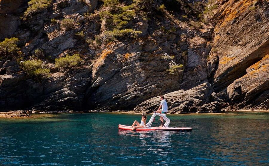 Exclusive sup bike excursion in Cala Ferrera - Who will enjoy this most