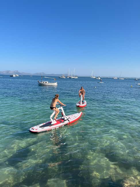 Exclusive sup bike excursion in Cala Ferrera - Cala Esmeralda from the sea