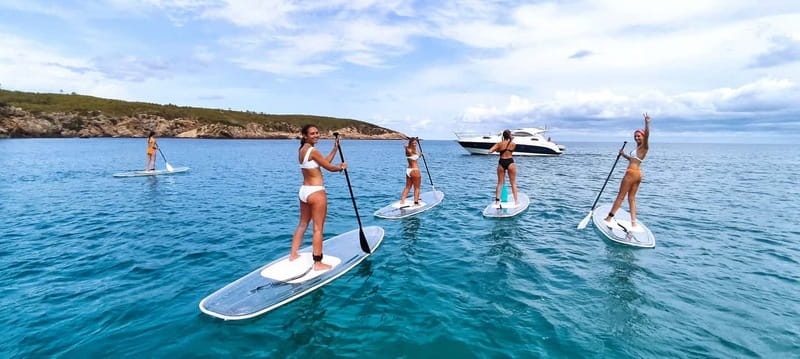 Experience Crystal paddle surf Tours + snorkel - A Two-Hour Route Along Coves and Rock Formations