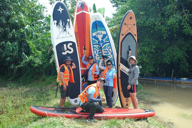 Explore Cu Chi Tunnels on Stand Up Paddle with lunch. - Getting ready for the two-hour SUP route