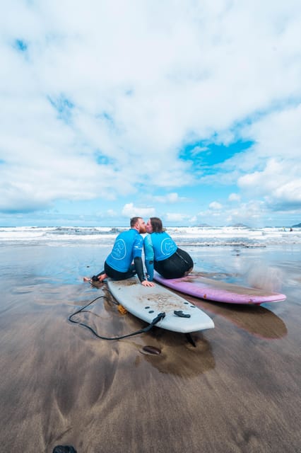Famara Beach: Surfing Lessons with Videos - The value of $59 per person