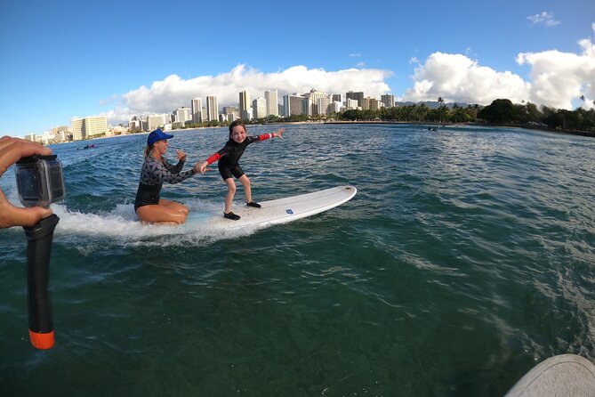 Family, Private & Group Surfing Lessons, Waikiki Courtesy Shuttle - Coaching for children, parents, and mixed-skill families
