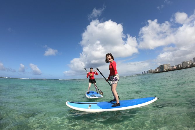 Family Stand Up Paddle Lesson with Waikiki Courtesy Shuttle - Walking the Boards to Waikiki Beach