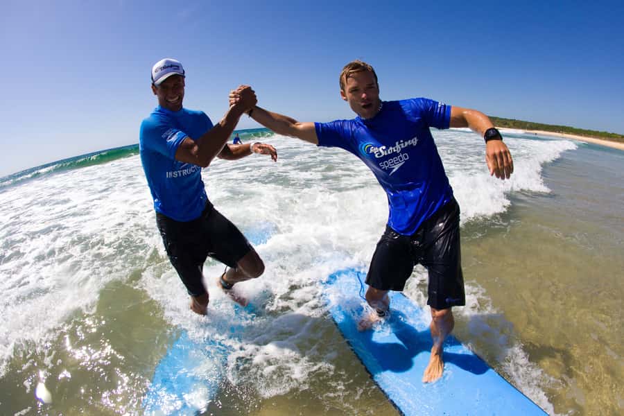 From Byron Bay: Learn to Surf Half-Day Tour - Choosing a quieter break near Lennox Head