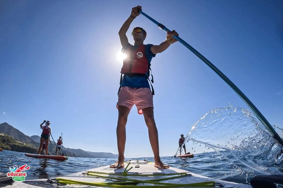 From Nerja: Guided Paddle Surf Cliffs and Maro Waterfall - Snorkeling among coral, fish, and rock formations