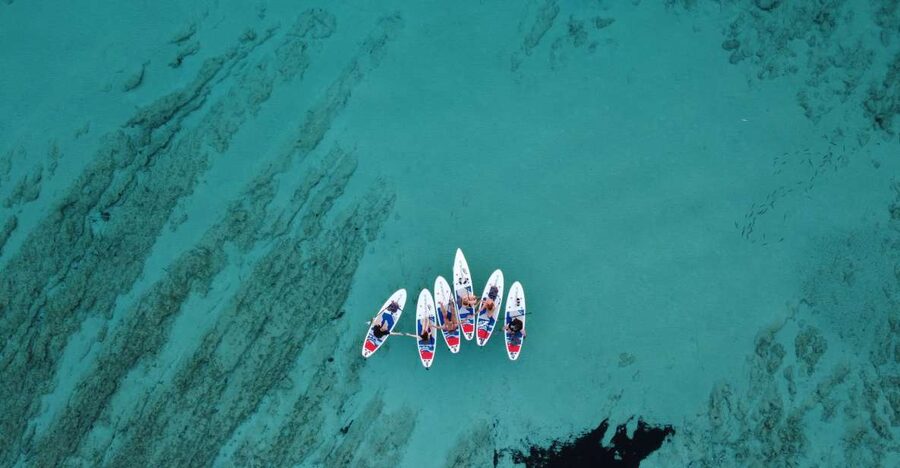 From Zadar: Full Day Dugi Otok Guided Paddle Board Tour - Entering the old military submarine tunnels