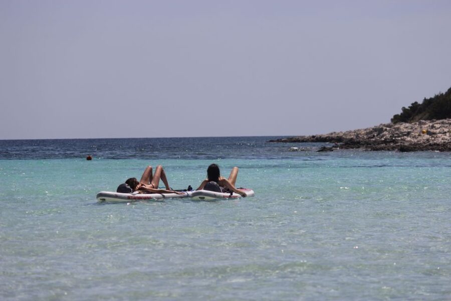 From Zadar: Full Day Dugi Otok Guided Paddle Board Tour - Sakarun Beach gives the day a slower middle