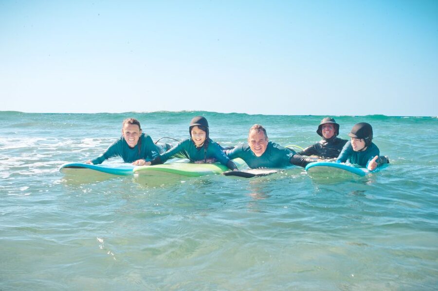 Fuerteventura: Kids and Family Surfing Lesson - The beach briefing and the Take Off