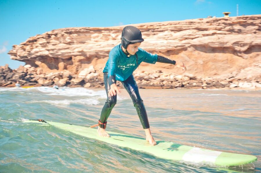 Fuerteventura: Kids and Family Surfing Lesson - From hotel pickup to the beach