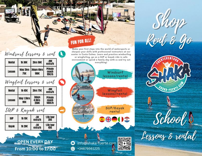 Fuerteventura: Windsurfing Taster in Costa Calma Bay! - How the price fits your holiday budget