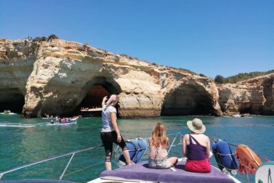 Full day private yacht from lagos with drinks, tapas, paddle boards and kayak