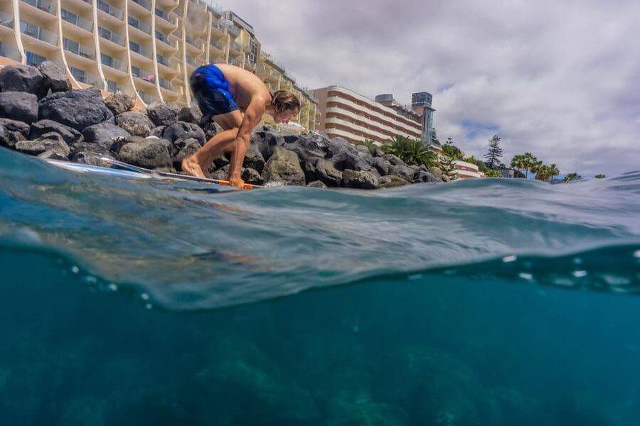 Funchal: SUP Rental or Guided tour with snorkeling - Adding the swim and snorkel stop