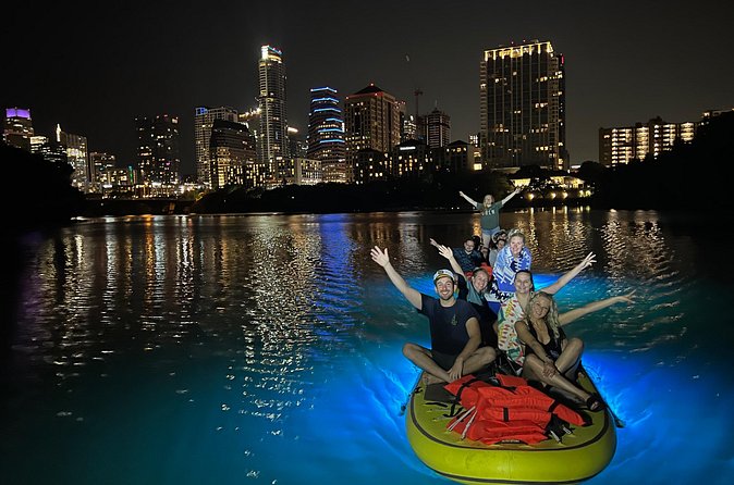 Giant Glow Paddleboarding the Downtown Skyline with Bats - Photos, dry storage, and what is included