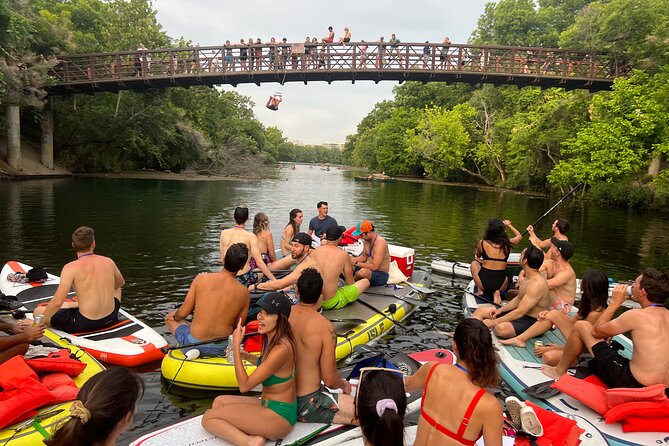 Giant Paddleboarding Austin's Springs and Party Island - Swimming near Barton Springs Pool