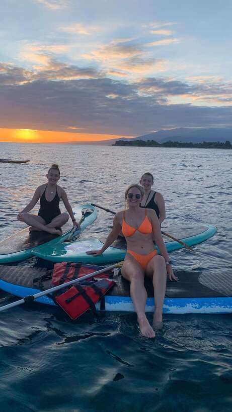 gili sunrise Stand-up paddle boarding or kayaking (droneshot - Who Will Enjoy This Gili Island Outing