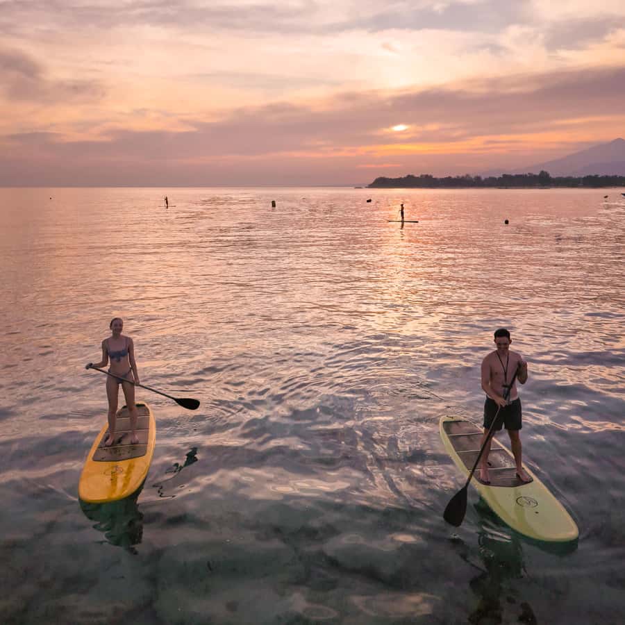 Gili Trawangan: Stand-Up Paddle with Drone Shot & Guide - The drone photo, and how to get the most from it