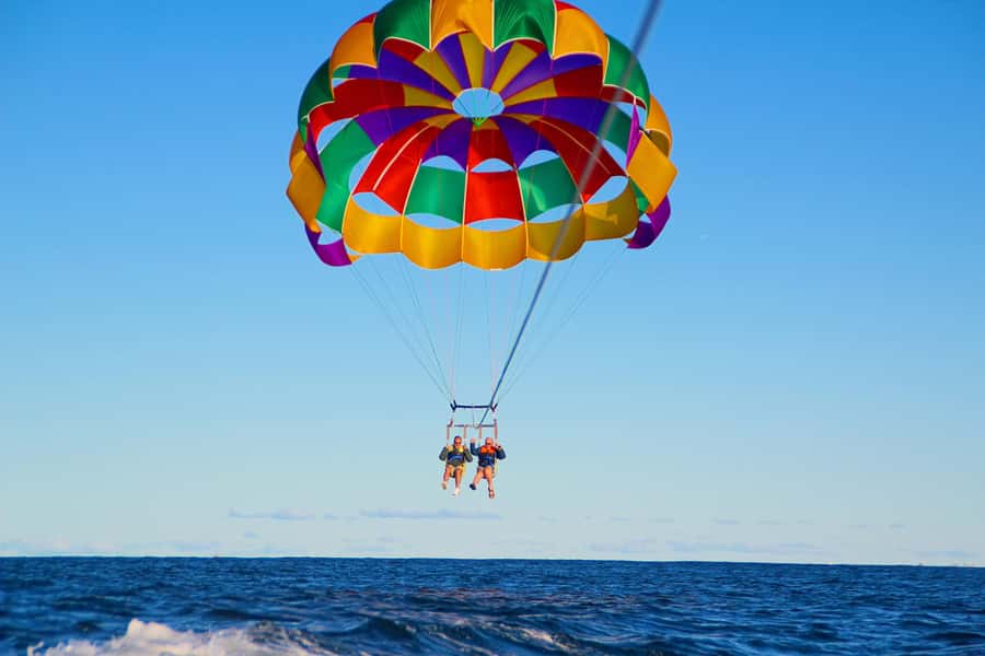 Gold Coast: Surfers Parasailing with Free Photos - Safety briefing and harness fitting