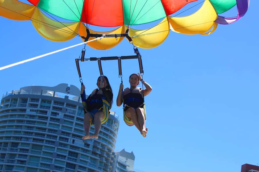 Gold Coast: Surfers Parasailing with Free Photos - Photos that add value to the $67 price