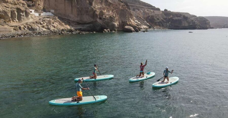 Gran Canaria : 2h Stand Up Paddle board lessons - Meeting Mireie at Playa Las Marañuelas