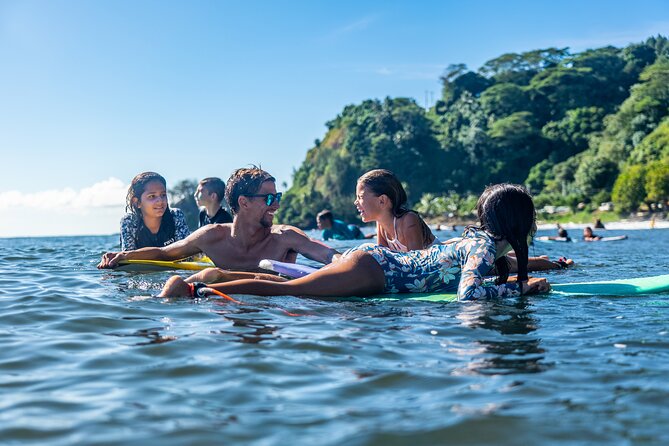 Group Guided Surfing Lesson in Tahiti - A Tahiti surf lesson with a real local setting