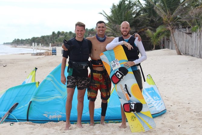 Group Kiteboarding Lesson in Tulum - Body control before the water gets serious