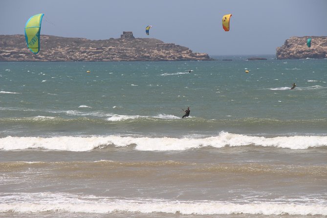 Group Kitesurfing lesson with a Local in Essaouira Morocco - Body dragging and relaunching in the water