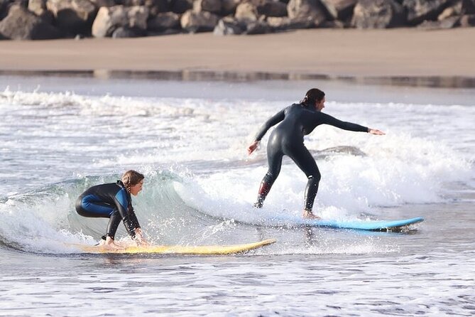 Group Surf Class in Playa de Las Américas with Photographs - The final stretch, snacks, shower, and stretching