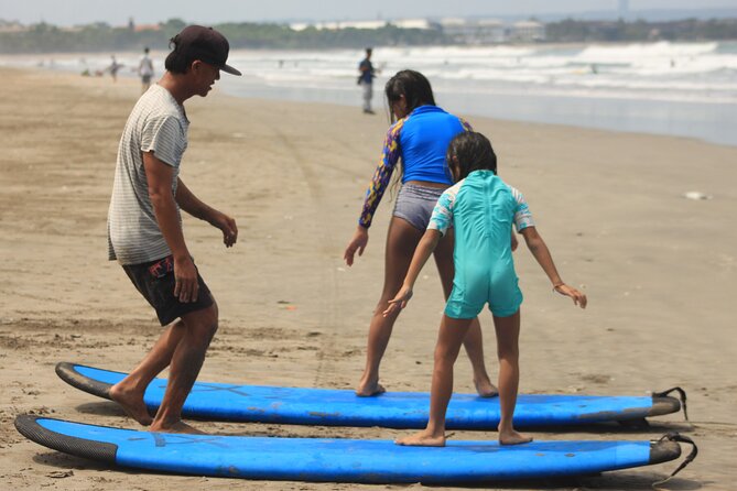 Group surf lesson by Malu Surf Bali - Family groups, solo beginners, and semi-private lessons