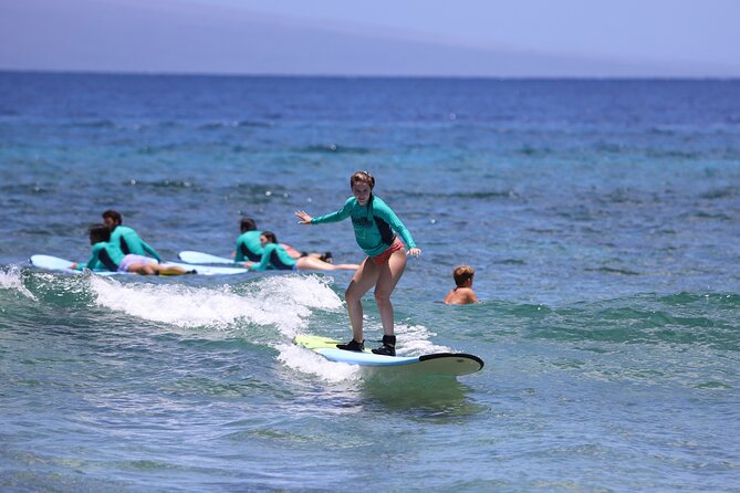 Group Surf Lessons from Kaanapali Beach - Why Kaanapali Beach works for a first surf lesson