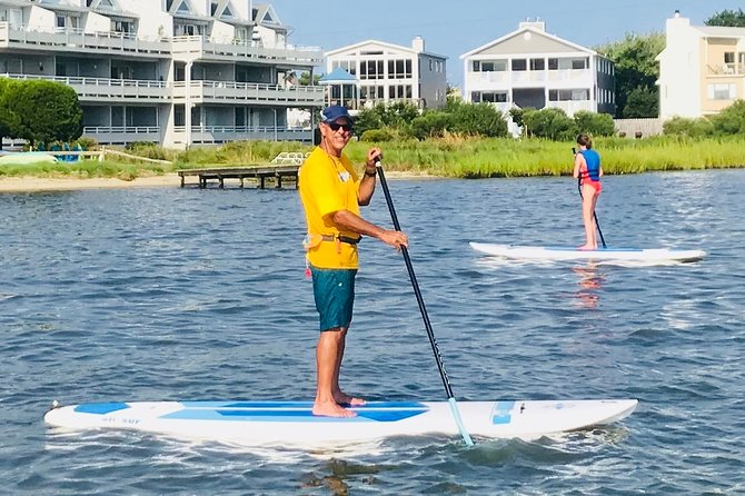 Guided Paddleboard Excursion on Rehoboth Bay - Land instruction before the launch