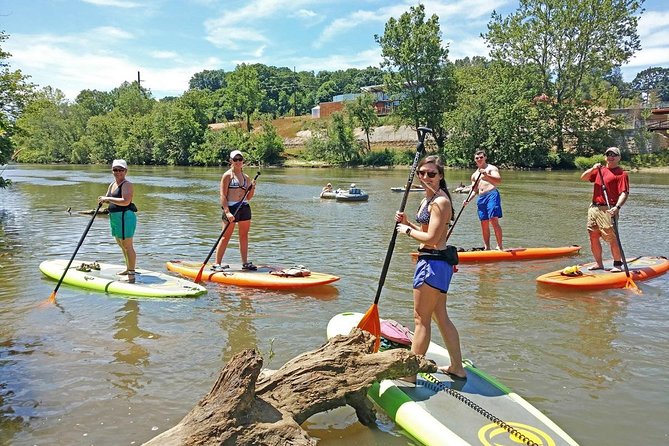 Guided Paddleboard Tour Through Asheville's River Arts District - Four calm miles through Asheville’s river corridor