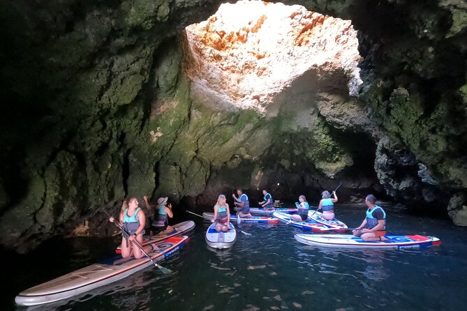 Guided SUP Caves Tour in Lagos – Ponta da Piedade | Small Group - Meeting at Praia dos Estudantes at 9:00 am