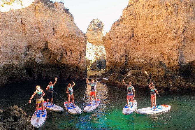 Guided SUP Caves Tour in Lagos – Ponta da Piedade | Small Group - A simple beach briefing before you get wet