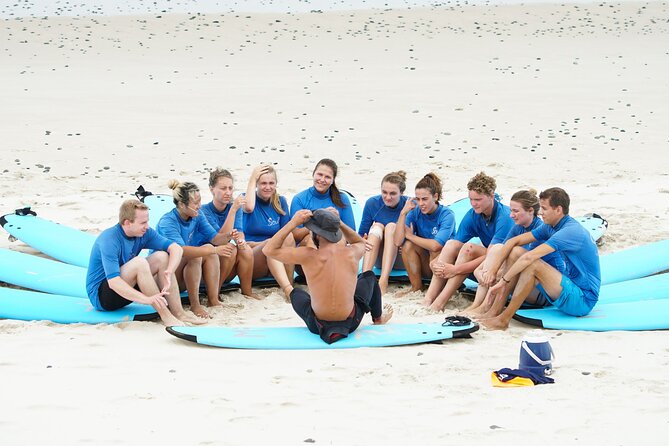 Half Day Guided Surf Lesson in Byron Bay - Getting fitted with boards and gear