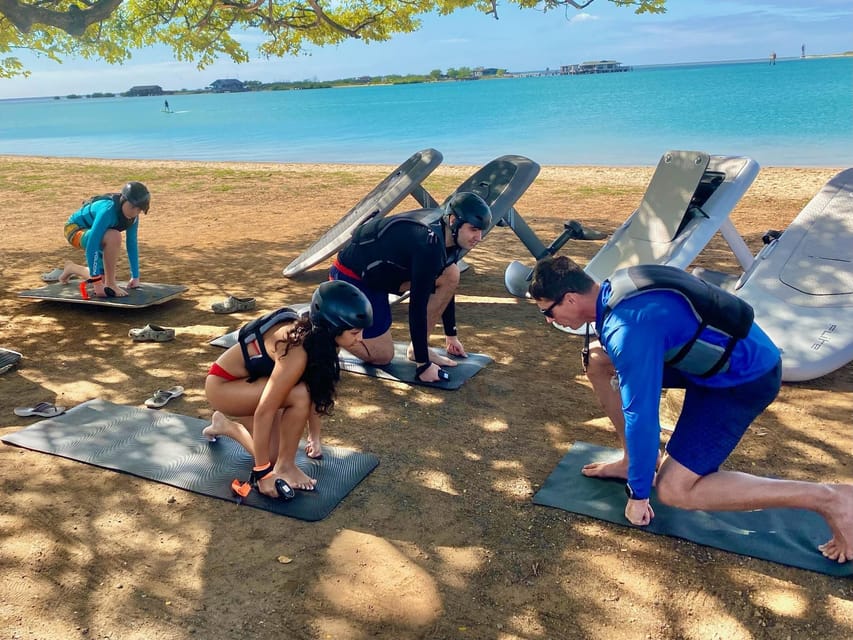 Hawaii: Electric Hydrofoil Surfing Solo Lesson - The first water stage: belly rides and emergency stops