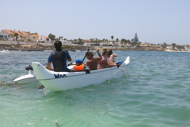 Hawaiian Canoe, Kayak and Surfski Tour - Reaching Lobos Island and its old fishing village